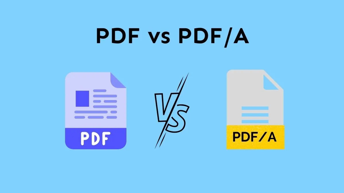 دليل الفرق بين PDF/A وPDF العادي